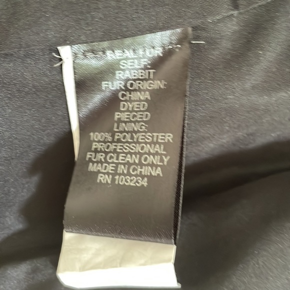 Rabbit fur vest. Adrienne Landau. Size S - Picture 7 of 7